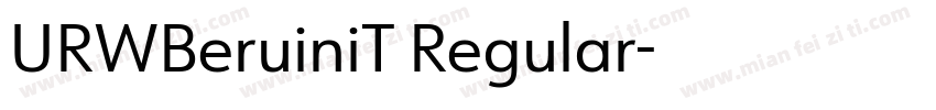 URWBeruiniT Regular字体转换